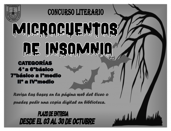 CONCURSO LITERARIO JPD: MICROCUENTOS DE INSOMNIO