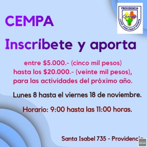 Afiche promocional CEMPA